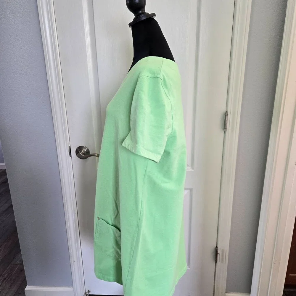 JC Penney's Delicates SPA Short-Sleeve Dress Womens Size L - Picture 3 of 7